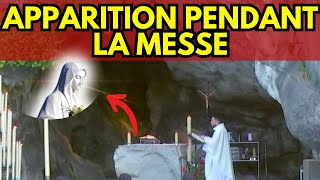 APPARITION PENDANT LA MESSE À LOURDES Prends la photo et vois l'apparition de la Vierge