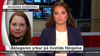 Åklagaren yrkar på livstids fängelse i Arbogafallet - Nyheterna (TV4)