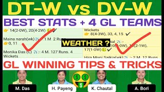 Dt-w vs Dv-w, Dt-w vs Dv-w Dream11 Team, Dt w vs Dv w, Dt-w vs Dv-w Live, Dv-w vs Dt-w, DT-W vs DV-W