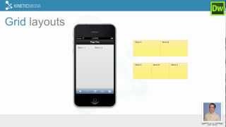 Part 6: Using jQuery Mobile Grid Layouts in DreamWeaver