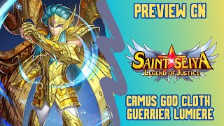 Saint Seiya Legend of justice: preview CN, Camus God Cloth, guerrier lumière, il fait au moins -8000