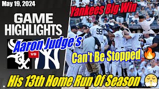 New York Yankees vs Chicago White Sox FULL GAME | Aaron Judge's Can't Be Stopped [Yankees Big Win] 🔥