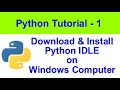 Downloading Python | Installing Python | Python Tutorial - 1