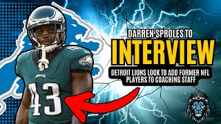 Detroit Lions To INTERVIEW Former NFL RB Darren Sproles For Role on Staff!