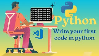 Write your first program in python using print built in function (Ep 2) #pythonprint