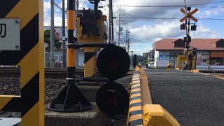 JR東海道本線　おまけ警報灯がある踏切