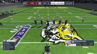 Axis Football 2017 mod update. LSU vs Arkansas. NCAA mod