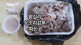 순대 내장 종류와 이름 그리고 왕십리 오소리감투 파는곳