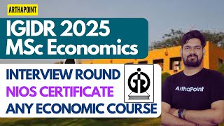 IGIDR MSc Economics Eligibility | MA Economics Entrance Coaching | CUET PG MA Economics | COQP10