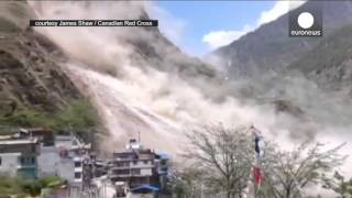 Shocking footage: Rock slide caused by Nepal's epic 2nd earthquake