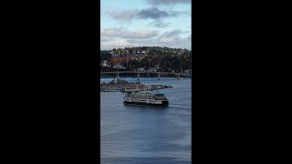 Seattle-Bremerton ferry approaching Bremerton