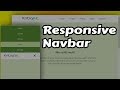 How To Create a Responsive Navbar | Full Tutorial