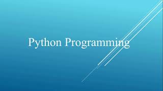 Basics- Python (Installation, Environment, Keywords/Identifiers) Python Programming Series - WINDOWS