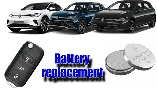 Volkswagen car key battery replacement | easy DIY | Vw Autoschlüssel batterie wechseln | باطری سوئیچ