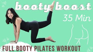 Booty Boost! Full Pilates Home Workout | 35 Min | No Equipment | Low Impact #21054
