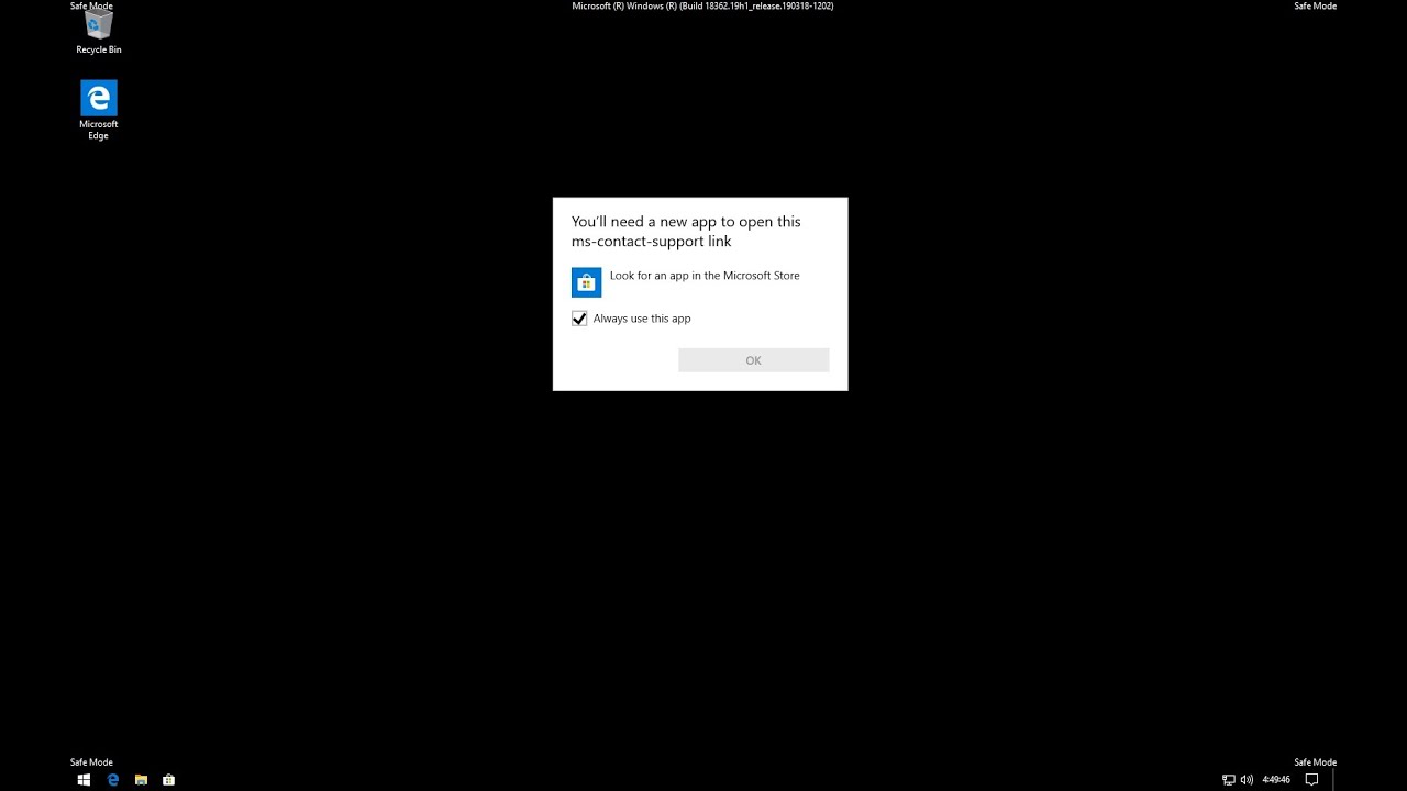 SOLVED! “You’ll Need A New App To Open This Ms-contact-support Link ...