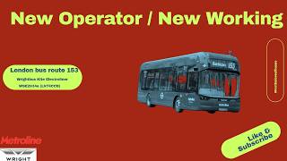 New Working | London bus route 153 | Wrightbus GB Kite Electroliner | WSE2934 (LV74CCD)