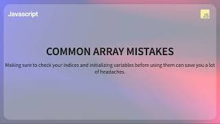 Arrays in JavaScript: Creating, Accessing, and Modifying