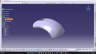 MOUSE UPPER CASE Generative Shape Surface Design in CATIA V5 #catia #youtube  #cad