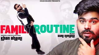 REACTION ON : Family Routine (Official Video) | Khan Bhaini l Guri Nimana | New Punjabi Song 2024