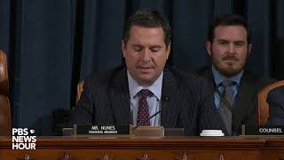 WATCH: Rep. Nunes’ closing statement in Cooper and Hale hearing | Trump's first impeachment hearings
