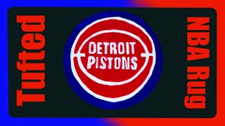 DIY Tutorial: How I Tufted a Stunning Detroit Pistons Rug for a Subscriber!