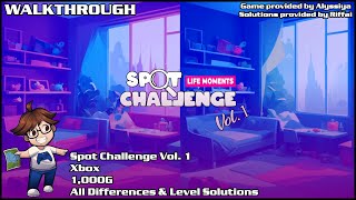 Walkthrough - Spot Challenge Vol. 1 - All Differences & Level Solutions - 3,000G