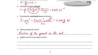 Circular Motion Pre test Solution