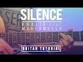 Silence - Marshmello ft. Khalid - Guitar Tutorial (lesson) | Melody and Chords