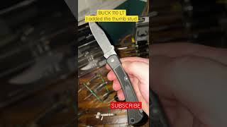 BUCK 110 LT 🇺🇸.  I added the thumb stud .. easier opening! SUBSCRIBE for more knife 🔪 content!