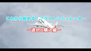 これから始めるフライトシミュレーター~選択と購入編~