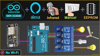 Arduino IoT Cloud with Alexa Home Automation using ESP8266 Arduino UNO & sensor - IoT Projects 2022
