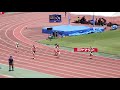 4k u20女子400m 予選全2組　日本選手権2022