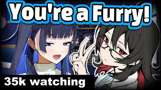 Kronii Calls her Manager a Furry in front of 35k Viewers... 【Kronii / Hololive EN】