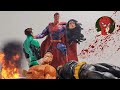 JUSTICE LEAGUE VS SUPERMAN - STOP-MOTION (BLOODY) INVINCIBLE OMNI-MAN PARODY