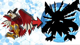 Aquilamon DARK Evolution Line!