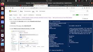 AZ 303/304 LAB - Configure backups for Azure SQL Database, point in time, long term and restore db