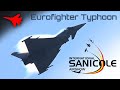 Aggressive Italian Eurofighter Typhoon Display! ✈️ Sanicole Airshow 2022