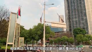 福州闽江北CBD，福州第一高楼所在地，大规模的高楼正在建设中。#旅行 #热门