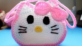 Como tejer Bolista de "Hello Kitty" (Subtitles in English) Parte 1/ Part 1
