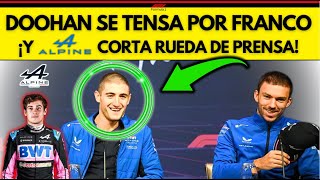 MADRE MÍA! 1a RUEDA DE PRENSA DE F1 Y SE LA LÍAN A DOOHAN CON FRANCO COLAPINTO Y ALPINE LA DETIENE!