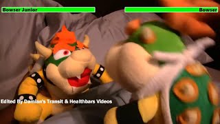 SML: Junior Destroys Bowser's TV with healthbars