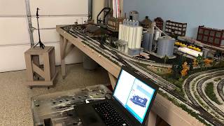 My 4x8 x 2 HO Layout - 2 Trains Run by JMRI