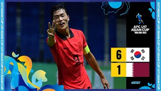 #AFCU17 - Group B | Korea Republic 6 - 1 Qatar