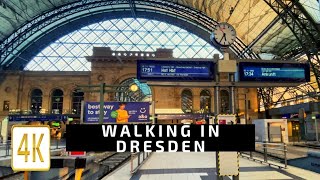 Walking in Dresden🇩🇪.Walking Germany🇩🇪.Dresden Walking.From Dresden Central Station to the old town.