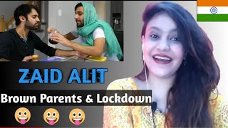 Indian Reaction On Brown Parents Aur Lockdown || Zaid AliT || Bear My Reaction 🐻