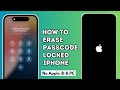 How To Erase Passcode Locked iPhone Without Computer Without Apple iD ! Reset Any iPhone 2025 Method