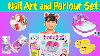 Kids Pretend Play BEAUTY PARLOUR  SET | Foot Spa Unboxing | ToyStars