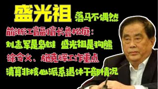 【驸马独家】：徐令义施克辉现阶段工作重点是什么？盛光祖落马不是偶然，前浙江省副省长鲁松庭：盛光祖是狗熊。