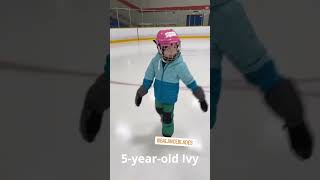 3 year old Ivy learned to ice skate on Balance Blades